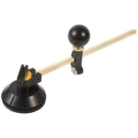 Coupe Verre Circulaire,1 PC Compas réglables Diamètre du cercle de coupe diamant 40 cm avec outils de coupe à ventouse pour les amateurs de coupe de verre professionnels (1/5)