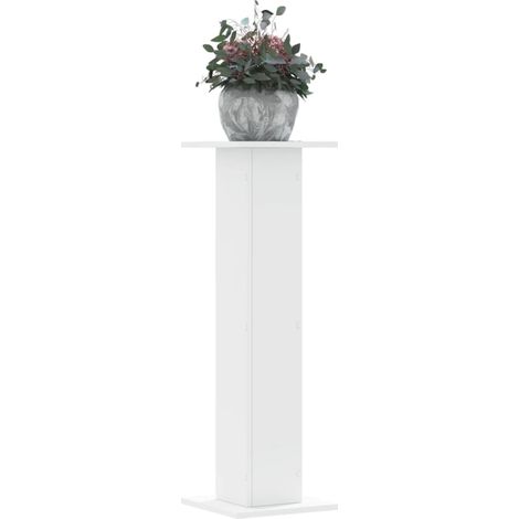 vidaXL Plant Stands 2 pcs White 30x30x95 cm Engineered Wood