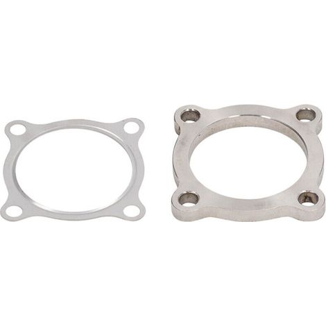 Jeffergarden Bride de tuyau de descente d'échappement Turbo 2.5in ID 4 boulons avec joint en acier inoxydable 304 adapté pour la série T3 50AR T3 T4 GT35 Turbo (1/5)