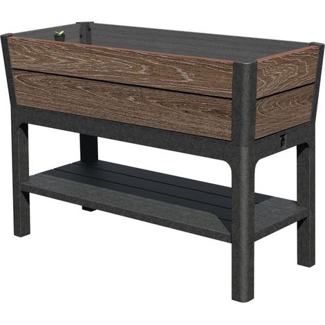 Keter DECO Bac Potager Surélevé Walnut (1/4)
