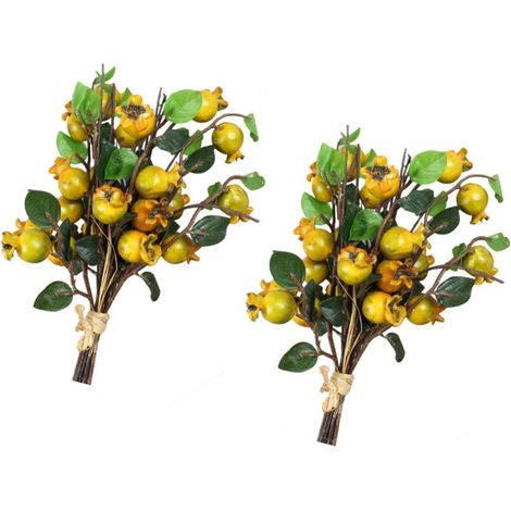 bouquets de grenades artificielles en soie avec des fleurs (1/5)