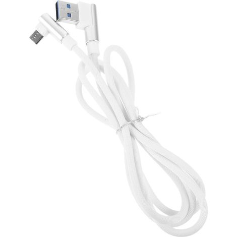 Câble de données Micro USB coudé de 1 mètre, compatible avec la charge rapide. (1/5)