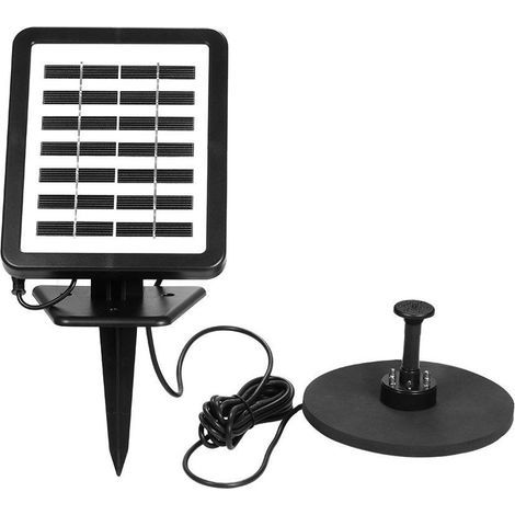 Pompe solaire pour fontaine avec éclairage LED, système solaire flottant de 1,5 W (1/5)