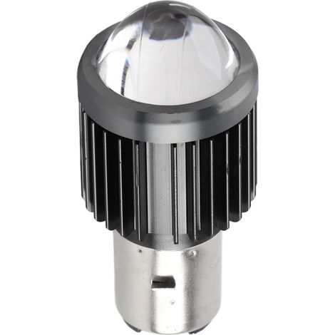 Akozon Runde LED-Motorradscheinwerferlampe BA20D Superhelle Fern-/Abblendlicht-Scheinwerferlampe.