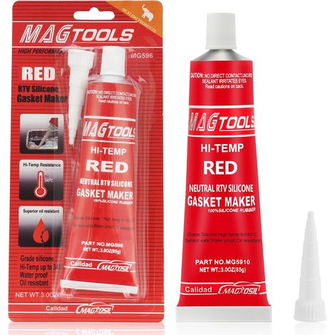 Mastic d'étanchéité moteur, 85ml Mastic d'étanchéité moteur, Mastic silicone résistant à l'huile haute température, Joint de culasse produit d'étanchéité, Mastic silicone pâte d'étanchéité (1/5)