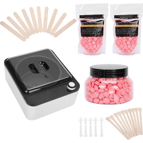 Chauffe-cire électrique pour l'épilation, kit de cire à épiler, bâtonnets de cire, prise UE 220 V (1/5)