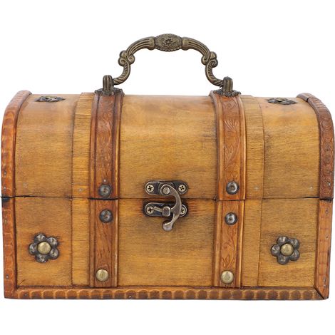 Boîte de rangement pour cosmétiques et huiles essentielles à domicile et en institut de beauté, boîte de rangement rétro, organiseur de bureau, boîte en bois (1/5)