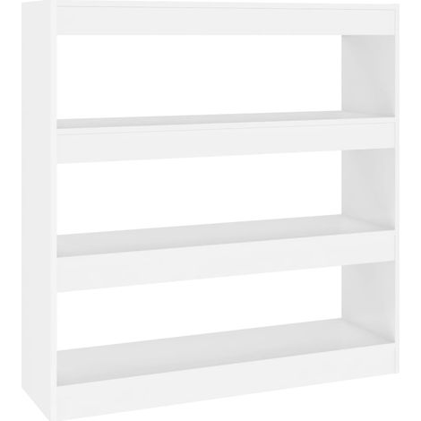 Bibliothèque-Séparateur de pièce Blanc 100x30x103 (1/5)