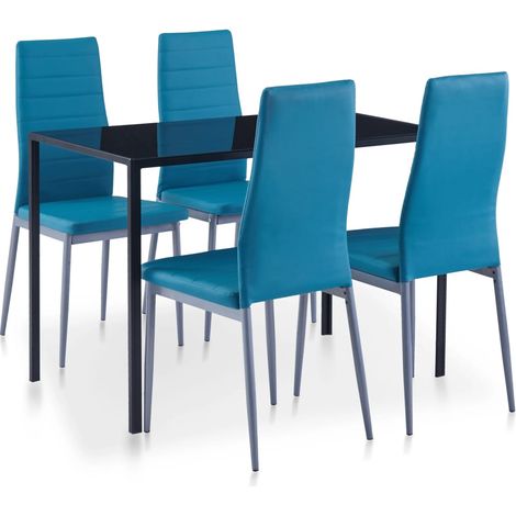 5-tlg. Essgruppe Blau