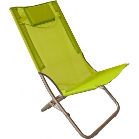 Spiaggina mod.Like in texitilene e metallo verde