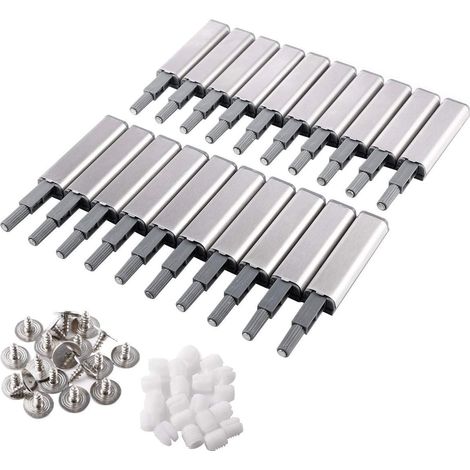10Pcs Push to Open System Soft Close Damper Buffer Cabinets Door Drawer Hinges Magnetic Catch for Home Furniture Cabinet (1/5)