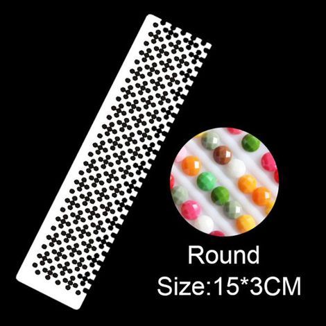 Règle à dessin 5D Diamond painting Points en acier inoxydable (1/5)