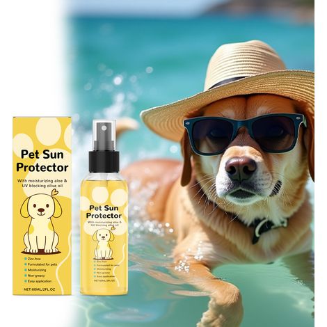 Spray protecteur pour animaux - Soin d'été pour chats et chiens : Laisse le pelage frais et non gras, pour un soin doux et confortable. 60 ml (1/5)