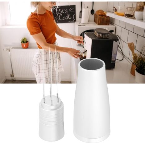 Distributeur de poudre à aiguille/éponge à café plate (argentée) (1/5)