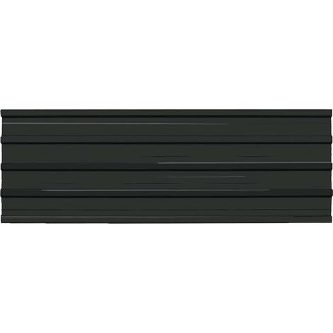 Panneau de toiture 12 pcs Anthracite 129 x 45 cm (1/4)