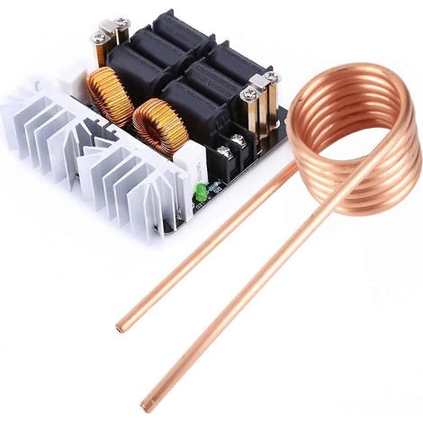 1000W ZVS Niederspannungs-Induktionsheizplatinenmodul mit Sperrwandler-Treiber, DIY-Heizung