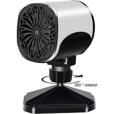 12V Mini Ventilateur De Chauffage, Économie D'énergie Radiateur Soufflant, USB Rotatif Électrique Aéroconvecteur Ventilateur (1/4)