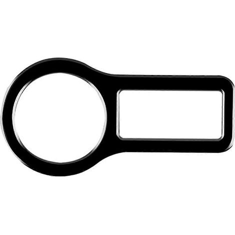 Cache-interrupteur de démarrage/arrêt moteur pour voiture à conduite à droite, noir brillant. (1/5)