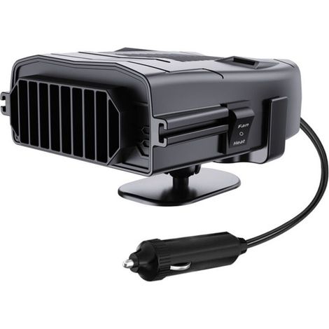 Chauffage portable 12 V pour voiture – Ventilateur chauffant & rafraîchissant avec tête pivotante 360°, fonction dégivrage 2-en-1 (1/5)