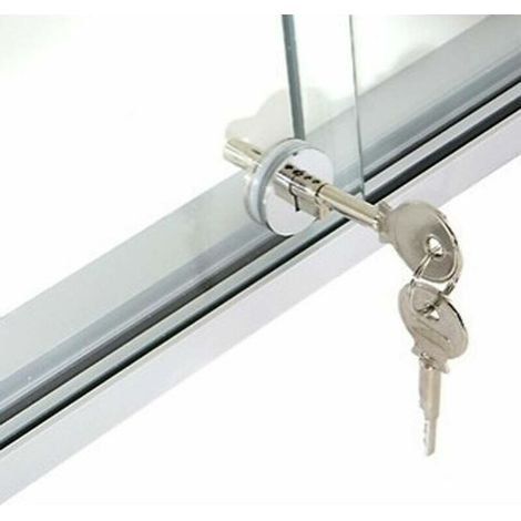 Glass door lock. Sliding door lock. Round glass lock. Mobile door lock. Jewelry cabinet lock. Glass lock (1/4)