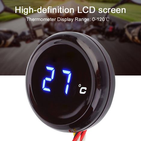 Digitales Wasserthermometer, blaue Anzeige, für Honda, Kawasaki, Yamaha, Suzuki (1/5)