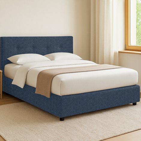 Letto Singolo Chichester, Sfoderabile, Contenitore Made in Italy, blu (1/5)
