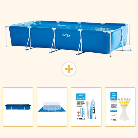 Intex Piscine Tubulaire Rectangulaire - 450x220x84 cm - 5-pièces  S22359