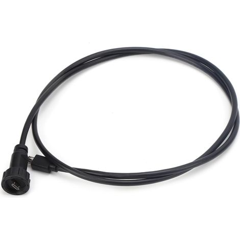 Connecteur USB étanche mâle fileté avec câble verrouillé par vissage, isolé, E10MC-TA-M/MC-A-M1M, raccord filaire robuste (1/5)