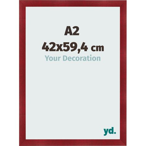 yd. - Cadre photo A2 42x59.4 - Vin Rouge Patine - MDF - Pisa (1/5)