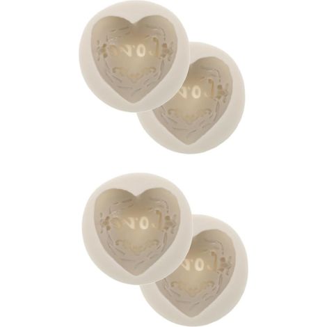 2 Ensembles Moule À Cœur Moules Bougie À Gelée À Cake En Forme De Coeur En Silicone Pour La Saint-valentin De Bricolage Gel De Silice 2 Pièces 2 (1/5)