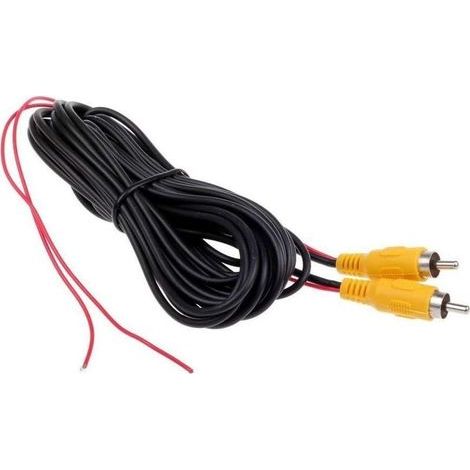 6M vidéo cable rallonge rca jack câble prise phono connecteur plug pour recul voiture fil de détection rouge (1/3)