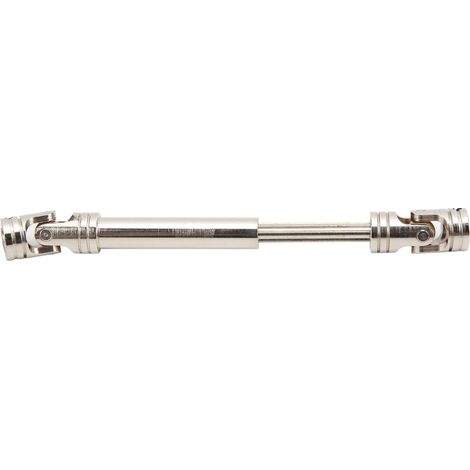 Arbre de transmission universel 1/10 en acier argenté à structure à nœuds croisés, protection antirouille pour Traxxas 98 mm/3,86 pouces (1/5)