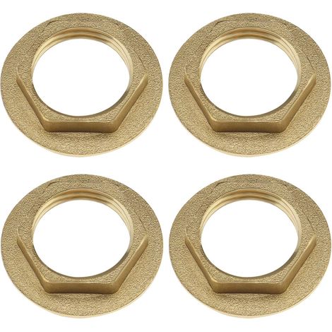 The Lord of the Tools 4pcs 1/2 pouce Écrou Arrière à Bride Robinet en Laiton Écrou de Raccord de Plomberie pour Robinets de Lavabo Salle de Bain Raccords de Plomberie Accessoires Matériel (1/5)