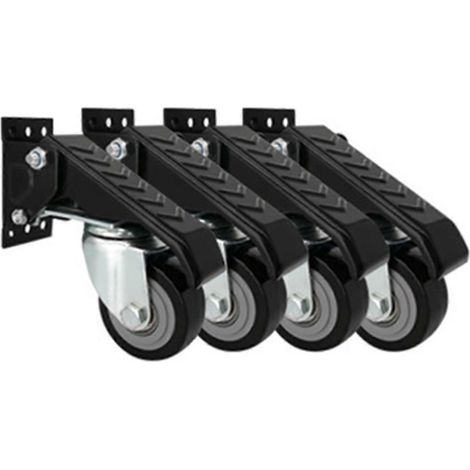 Kit de roulettes pour établi, roulettes rétractables robustes --- (1/5)
