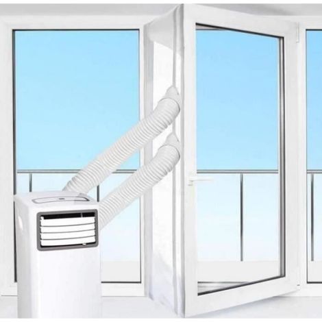 Kit de Calfeutrage - - GOBRO4M - Joint de Fenêtre - Blanc - Pour Climatiseurs Mobiles (1/3)