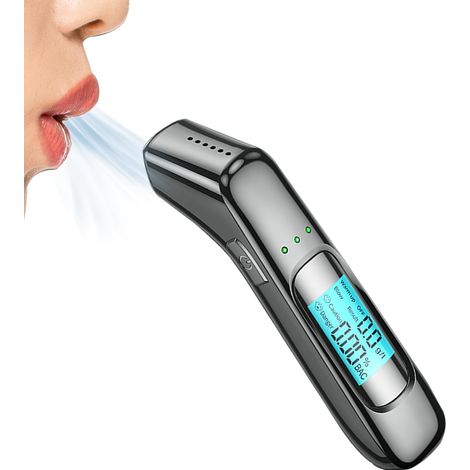 Etilometro per test dell'alcol, etilometro per etilometro Etilometro, etilometro personale, rilevatore di alcol, etilometro portatile con schermo LCD digitale (1/5)