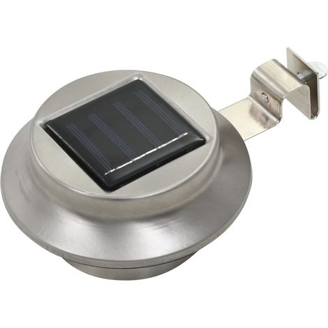 6 pcs Lampe solaire à LED ronde d'extérieur 12 cm Blanc CFW87449 (1/5)