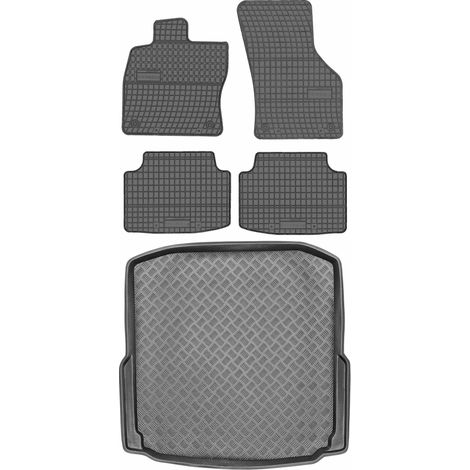 SET di tappetini in gomma per auto e tappetino per bagagliaio per Skoda Octavia III Hatchback dal 2012 al 2020 (1/5)