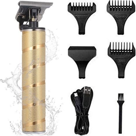 Tragbarer, wiederaufladbarer, kabelloser Haarschneider und Barttrimmer mit USB-Anschluss