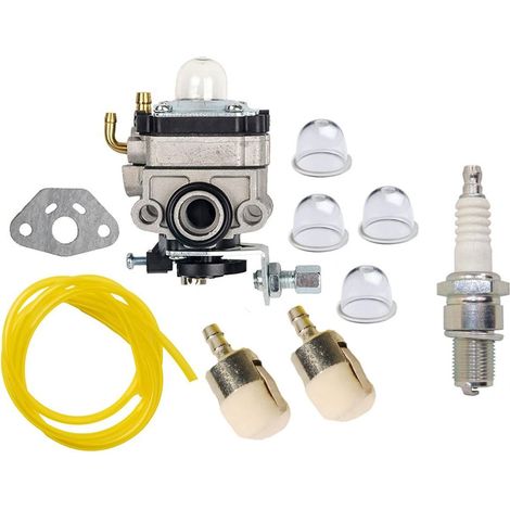 Kit de carburateur avec amorce et filtre à carburant compatible Honda GX22, GX31, FG100, Mantis. Pour motoculteurs et outils motorisés de jardin (1/4)