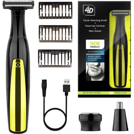 Rasoir pour homme, tondeuse à barbe rechargeable, étanche, rasoir professionnel, rasoir à grille (1/5)