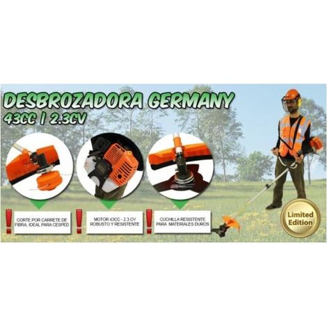 DESBROZADORA DE GASOLINA CON MOTOR 2 TIEMPOS - 43CC. MODELO ECO PLUS