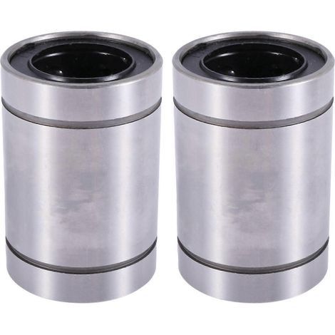2x LM25UU 25mmx40mmx59mm Doppelseitige Gummidichtung Linear-Kugellagerbuchse()