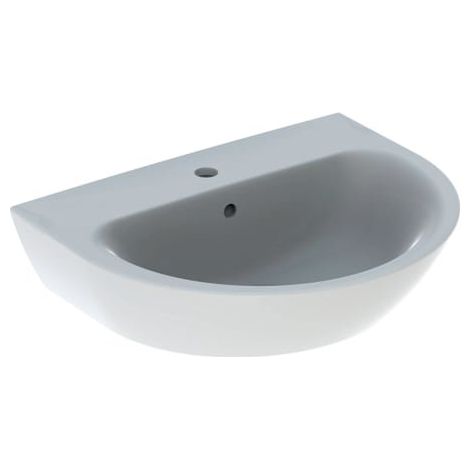 Lavabo Geberit Renova, 1 agujero para grifo, con rebosadero, (1/2)