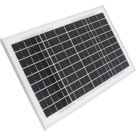 Panneau solaire 10W monocristallin pré-percé étanche 18V pour éclairage hors réseau extérieur (1/5)