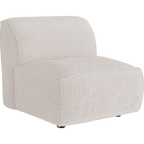 Fauteuil en tissu chenille beige CAMILIO de Maison Céphy (1/3)