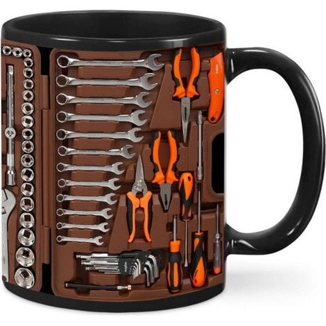 Tasse/Gobelet en céramique - C - 325 ml (Boîte à outils du mécanicien)