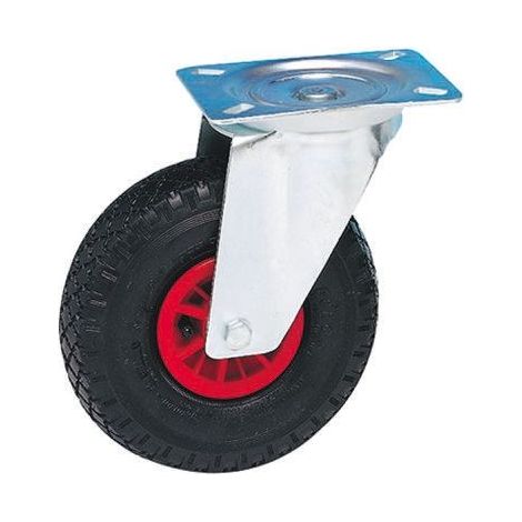 Roulette industrielle Pivotante Guitel Hervieu, Acier galvanisé, Ø 200mm, 70kg ( Prix pour 1 )