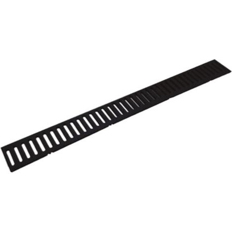 Grille De Canal - 1 Pièce - 10x100 Cm - Polypropylène - Pour Drainage Extérieur - Allées Jardins Zones Piétonnes