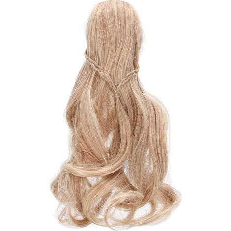 Perruque pour Poupée Bouclée avec Frange Prête à Poser - Fournitures DIY pour BJD Taille 1/3 (8-9 pouces) - Brun Fumé (1/5)